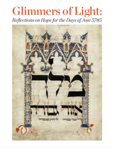 Glimmers of Light: Reflections on Hope for the Days of Awe 5785