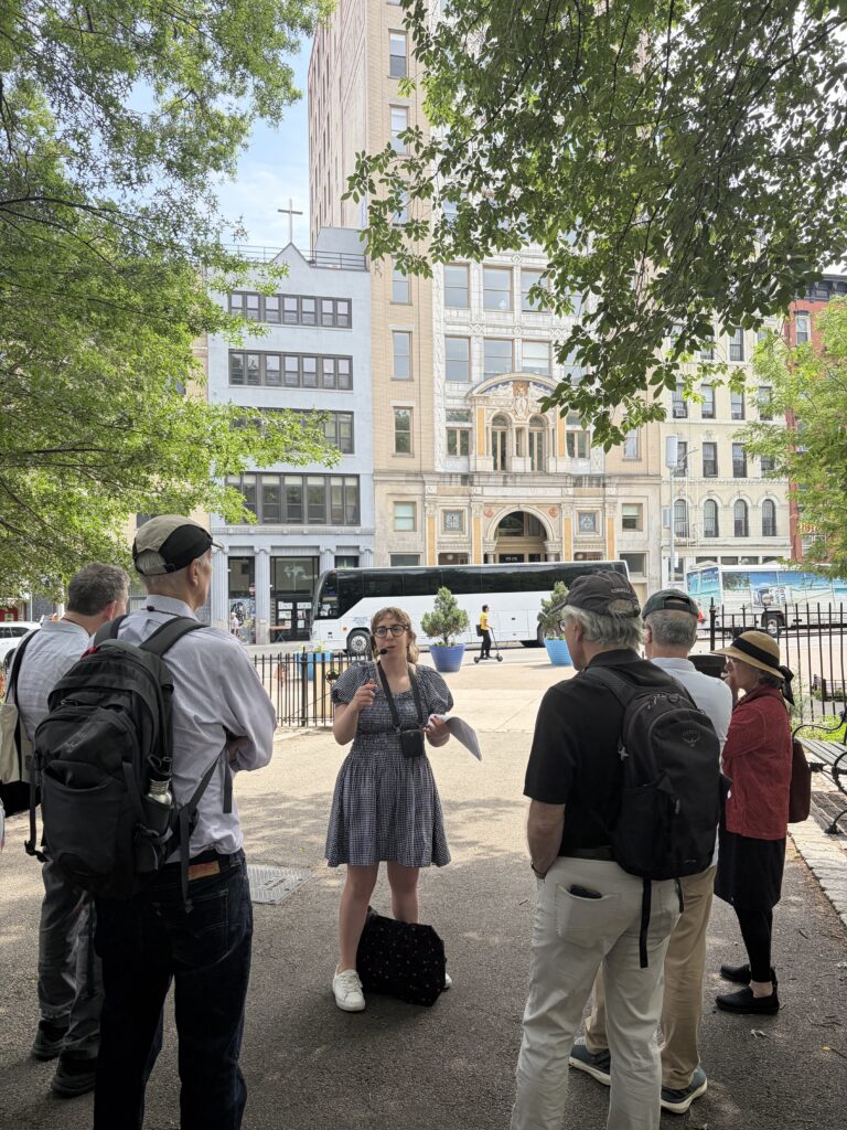 Dr. Sandra Fox leads Lower East Side walking tour for Text and the City